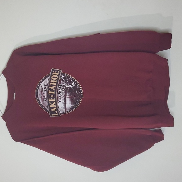 Port and Company Tops - Vintage Lake Tahoe Destination Vacation Sweatshirt Size Large